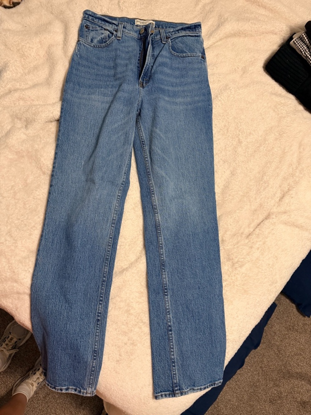 Abercrombie & Fitch Light Blue Straight Leg Women's Jeans